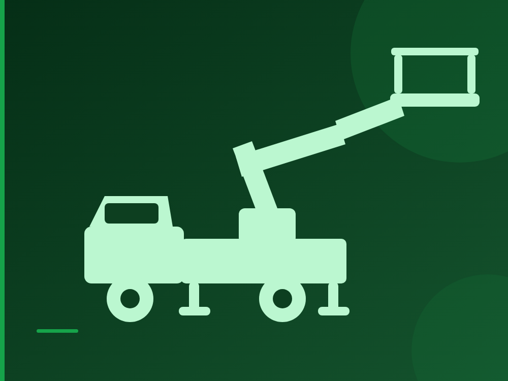 16 m Araç Üstü Sepetli Platform ~16 m çalışma yüksekliği forklift