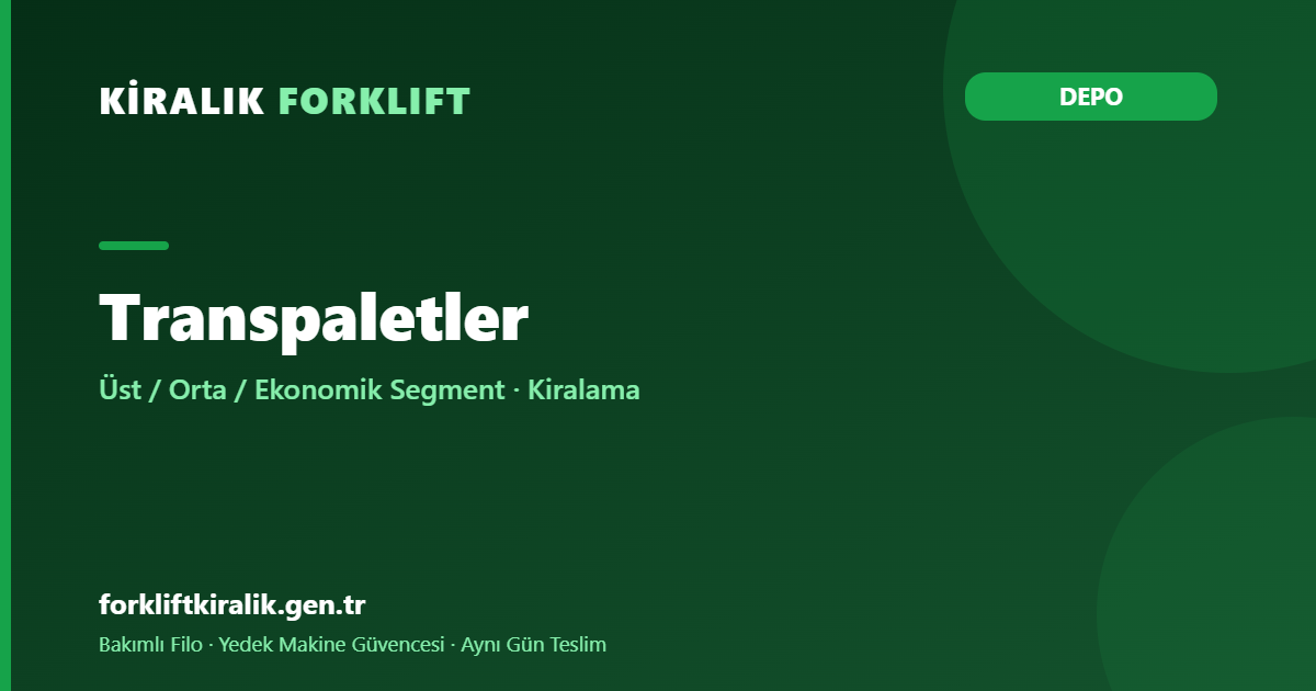 Transpaletler