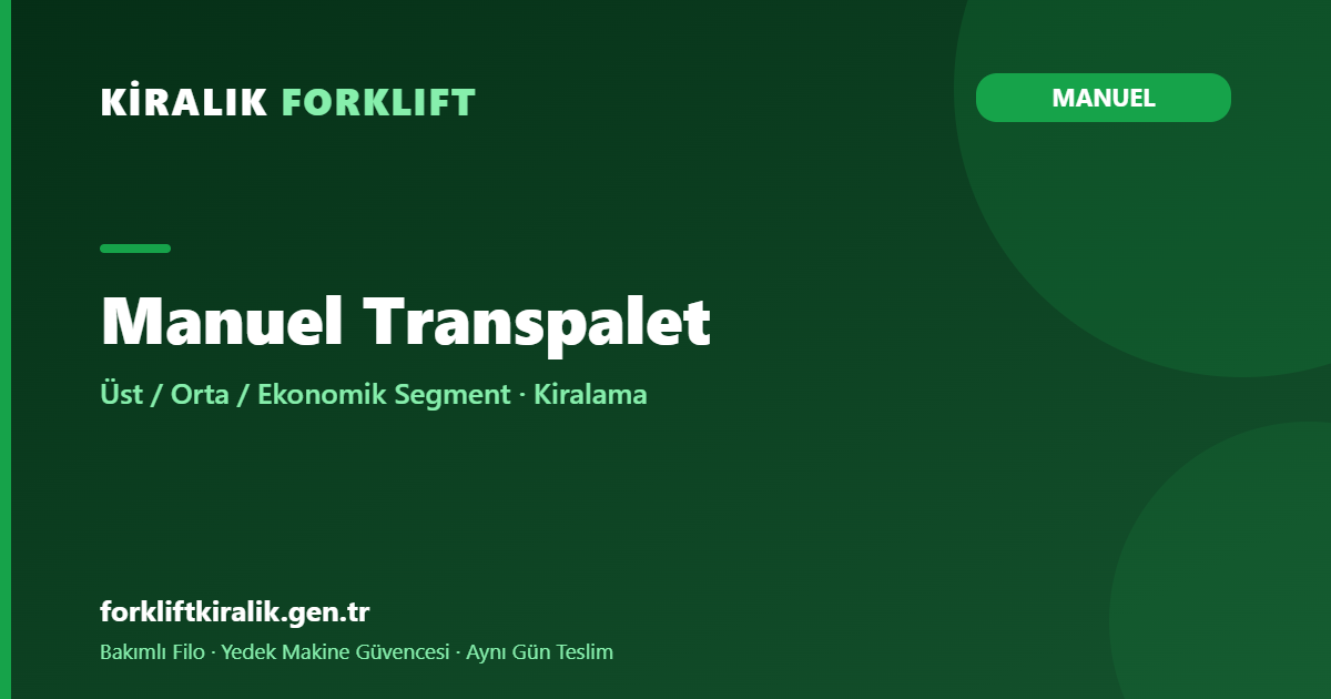 Manuel Transpalet
